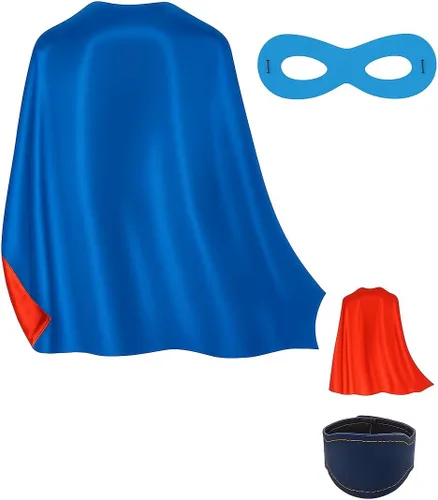 Vista 10 de Capas y máscaras de superhéroe para niños - Capas de satén y máscaras de fieltro para niños