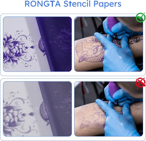 Vista 3 de Rongta Impresora de tatuajes F81S + 35 piezas de papel de tatuaje