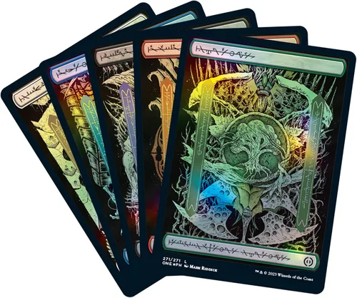 Vista 5 de Magic Phyrexia: Todos serán uno Paquete: Edición Compleada 1 Edición Compleada Booster, 12 Boosters de Set, y Accesorios Exclusivos, Multicolor