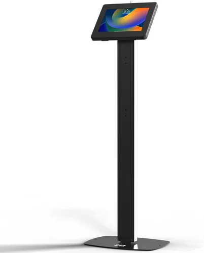 Vista 12 de Soporte de piso delgado - Soporte para tableta con pantalla de quiosco de 360 grados CTA - Acceso al cargador y bloqueo para iPad mini A17 Pro