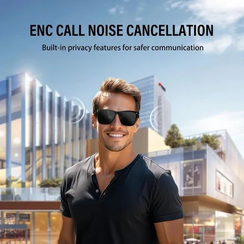 Vista 7 de Gafas inteligentes AIRMARS para hombres y mujeres con altavoz, gafas de sol Bluetooth con protección UV para exteriores, gafas inteligentes