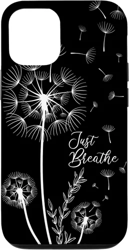 Vista 28 de Lindo diseño de tatuaje de diente de león flechas respiración patrón caso para iPhone 17