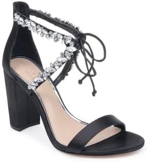 Vista 2 de Jewel Badgley Mischka Thamar Crystal Strappy Block Heel