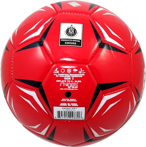 Vista 3 de RHINOXGROUP Chivas De Guadalajara - Balón de fútbol con licencia oficial, tamaño 3-002