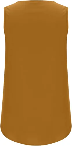 Vista 6 de Tops de Verano para Mujer, Camiseta Informal ahuecada de sólido, Chaleco sin Mangas,ajustada,camisola Cuello Redondo