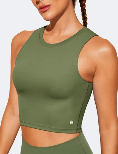 Vista 3 de Natural Feelings - Sujetadores deportivos sin mangas, con relleno extraíble, para mujer ombligueras para yoga, entrenamiento, correr