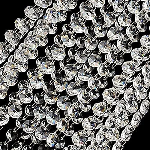 Vista 4 de Lámpara de techo moderna colgante de cristal plumas blancas, lámpara de techo, bombilla dormitorio, accesorios, 27.6 * 33.1 in