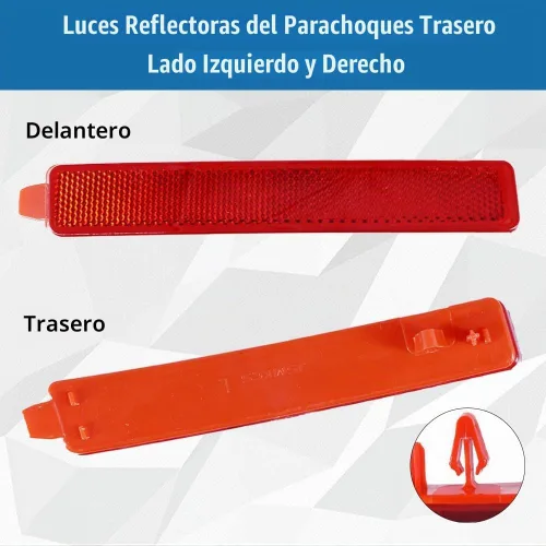 Vista 5 de Lámparas reflectoras de parachoques trasero izquierdo y derecho para Cadillac SRX 2009-2012 Chevy Traverse 2007-2015 GMC Acadia 2007-2010 Saturn