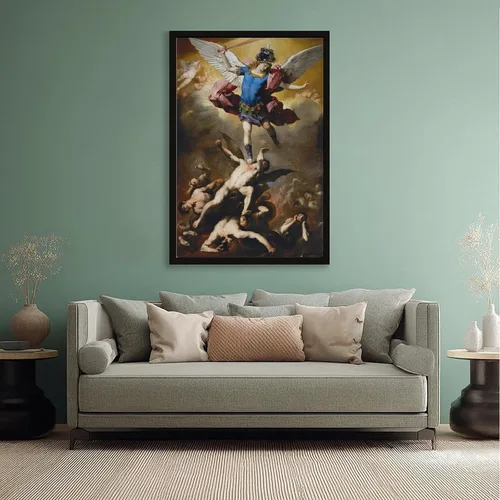 Vista 5 de XOQO The Fall of The Rebel Angels by Luca Giordano Baroque Prints Posters Canvas Deco Paintings Vintage Wall Art For Living Room Bedroom Office