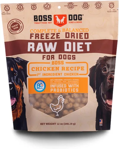 Vista 12 de Boss Dog Dieta cruda liofilizada (perros), receta de cordero, bolsa de 12 onzas