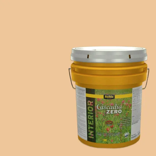 Vista 2 de Rodda Paint CASCADIA ZERO - Pintura plana e imprimación para interiores en uno, cuarto de galón, crema de ballet