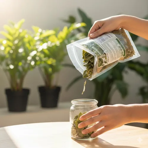 Vista 7 de KURANDERO Té de hoja de guanábana Graviola (Hoja de Guanabana) – 5 oz (141g) – Hojas secas 100% naturales premium – Producto de México – Vegano