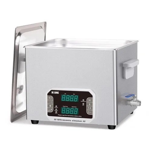 Vista 10 de DK SONIC Limpiador ultrasónico profesional de 3 L, 120 W, limpiador ultrasónico de joyería con temporizador, calentador y control táctil