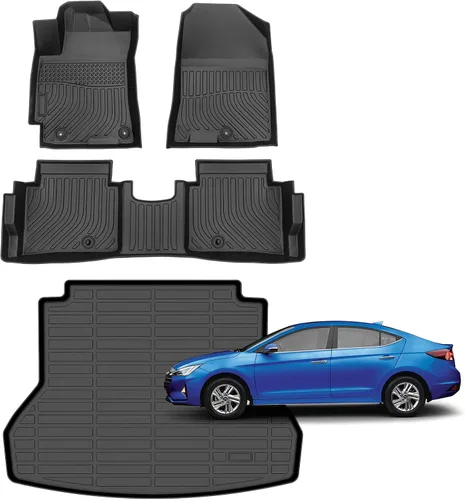 Vista 45 de Alfombrillas para Jeep Compass 2007-2016/2007-2016 Jeep Patriot/Dodge Caliber 2007-2012 para todo tipo de clima con forro de carga para automóvil