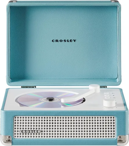 Vista 21 de Crosley CR3505DP-WF Reproductor de CD Cruiser, granja blanca Casa de campo blanca