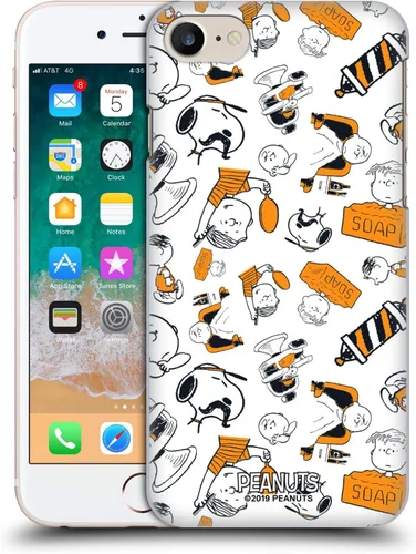 Vista 45 de Head Case Designs Carcasa rígida con licencia oficial de Peanuts Charlie Brown Chuck Barber Shop compatible con Apple iPhone 7/8/SE 2020 y 2022