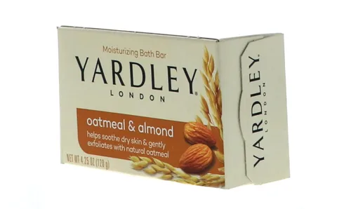 Vista 2 de Yardley - Jabón de barra de avena y almendra, 4.25 onzas, juego de 3