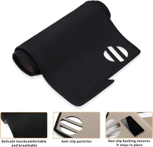 Vista 5 de auovo Cubierta de salpicadero compatible con Toyota Camry 2018-2023 2024, accesorios protector de sombrilla antideslizante cubierta de alfombra