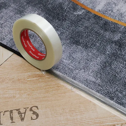 Vista 8 de Cinta de flejado de 5.5 mil x 1 pulgada x 50 yardas, cinta de flejado resistente de 1 pulgada, cinta de filamento reforzado con fibra de vidrio, 3