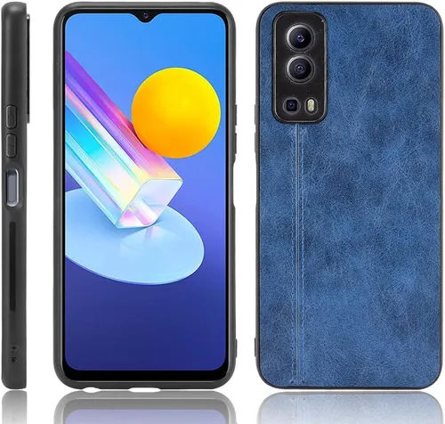 Vista 19 de Funda para Vivo iQOO Z1x 5G, funda para Vivo iQOO Z1x 5G Funda de piel sintética con funda 3 en 1, color azul