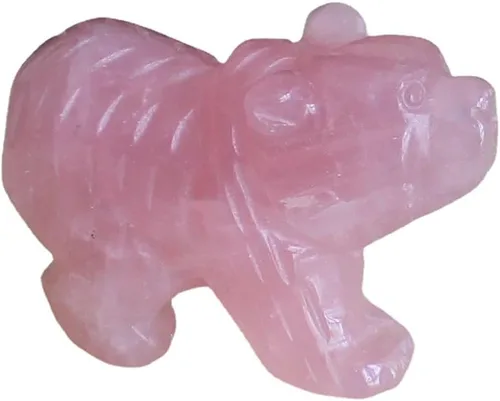 Vista 11 de Figura de oso de cristal tallada a mano, estatua de animal tallada en oficina, decoración del hogar, 1.5 pulgadas (obsidiana negra)