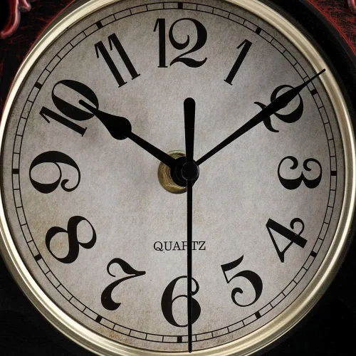 Vista 5 de jomparis Reloj de pared con péndulo, regalos para papá, regalos para papá para Navidad, reloj de pared retro de cuarzo decorativo, funciona