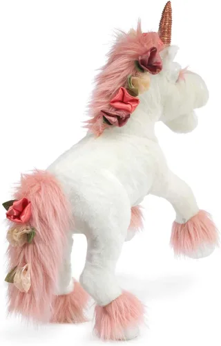 Vista 3 de Folkmanis Unicornio, blanco, rosa