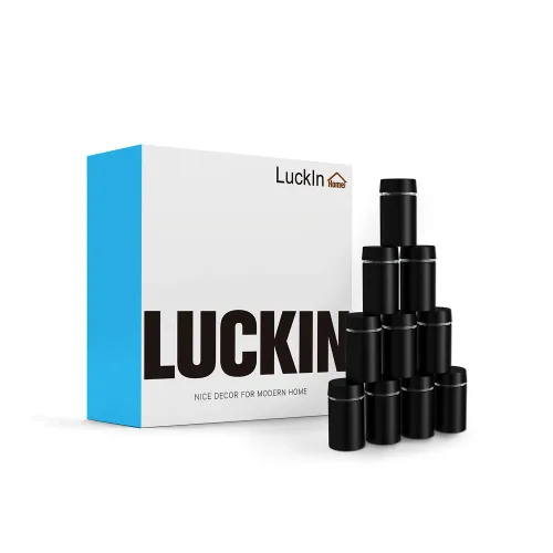 Vista 4 de LuckIn Paquete de 20 tornillos de separación (3/4 pulgadas de diámetro x 1 pulgada de largo), accesorios de montaje de acero inoxidable