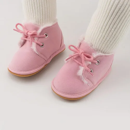 Vista 8 de Sekantrol Zapatos de cuna para recién nacidos, para niños y niñas, suela de goma suave, zapatos para bebés, zapatos deportivos de moda de caña alta