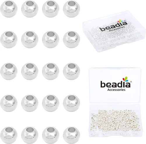 Vista 14 de BEADIA - Cuentas espaciadoras redondas bañadas en oro de 14 quilates, 2 mm, 600 piezas para hacer joyas sin decoloración