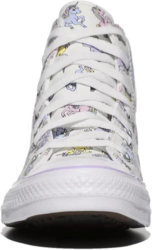 Vista 5 de Converse CTAS Hi White para niña (niño grande)