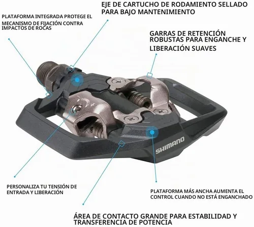 Vista 2 de Shimano pd-me700 Pedales