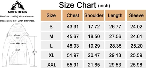 Vista 6 de MOERDENG Women's Waterproof Ski Jacket Warm Winter Snow Coat Mountain Windbreaker Hooded Raincoat Jacket