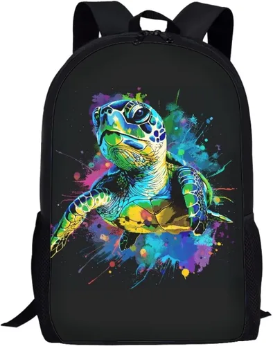 Vista 155 de HUGS IDEA Los animales frescos 3D niños escuela libro bolsa niños impresión mochilas, Baloncesto, Moderno