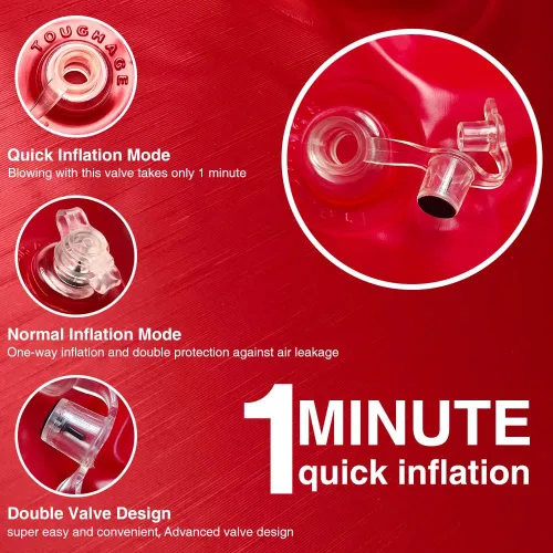 Vista 6 de Sábanas planas impermeables con almohada inflable, protector de colchón para aceites esenciales, masaje, spa, cómodas y fáciles de limpiar