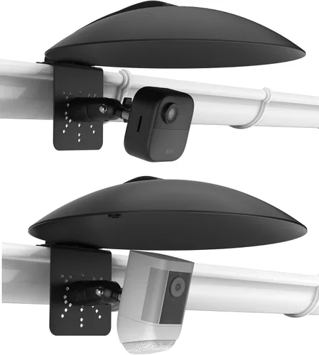 Vista 7 de Funda de seguridad 2 en 1 para cámara de seguridad y lluvia con montaje ajustable, compatible con Ring Spotlight Cam, Blink, Arlo, Wyze, Eufy