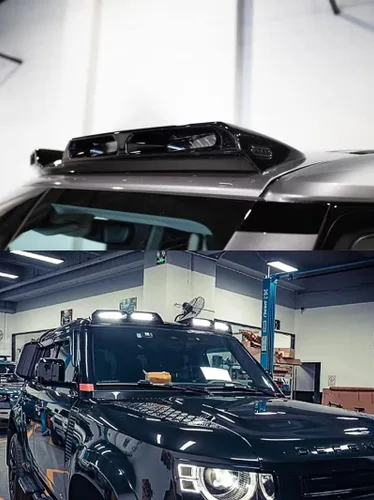 Vista 2 de Barra de luz LED DRL para techo de 4 lámparas para Land Rover Defender 110 4Doors L851 2020-2023