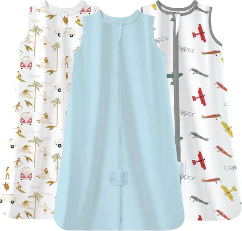 Vista 11 de TotAha Baby Sleep Sacks 3-Pack, 0.5 TOG Wearable Blanket, 3-6-15-24 Months León Boho