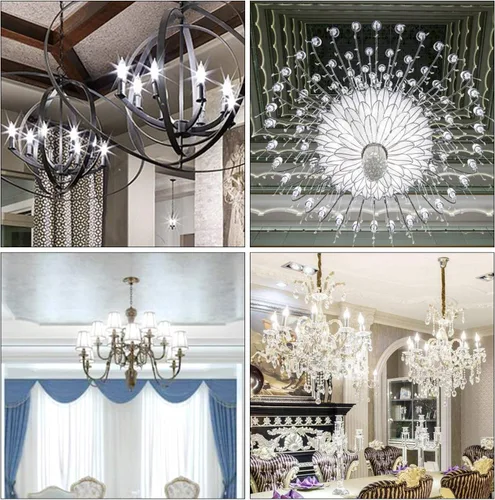 Vista 8 de Hizashi Bombilla de candelabro E12 de 40 W, bombillas LED de candelabro regulables CRI 90+, 4 W, 450 lm, 5000 K, luz blanca diurna, punta de llama