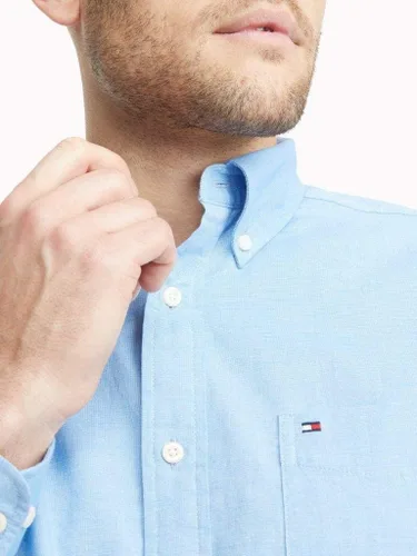 Vista 3 de Tommy Hilfiger Camisa casual de manga larga con botones para hombre en ajuste clásico