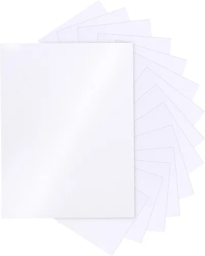 Vista 13 de Silunkia 28 hojas de cartulina negra brillante de 8.5 x 11 pulgadas, papel pesado de 250 gsm/92 libras, cartulina negra de construcción para hacer