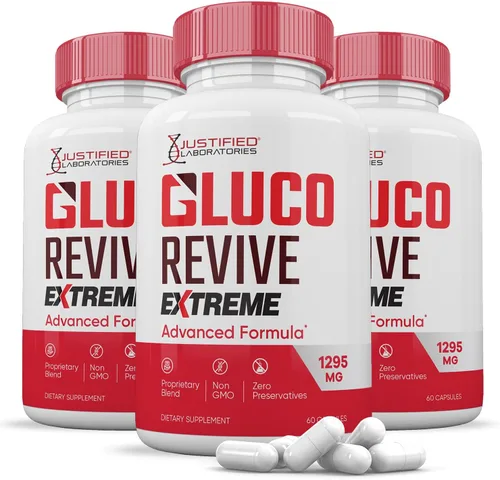 Vista 11 de Gluco Revive Extreme 1295MG Píldoras Glyco Support Fórmula avanzada Gluorevive Soporte de glucógeno formulado con cúrcuma berberina resveratrol ajo