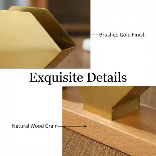 Vista 5 de Servilletero de madera personalizado con caja de palillos de dientes, servilletero de madera personalizado para mesa, servilletero de papel