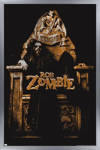 Vista 11 de Trends International Rob Zombie - Póster de pared de trono, 14.72 x 22.37 pulgadas, versión enmarcada de madera de granero Versión enmarcada Barnwood