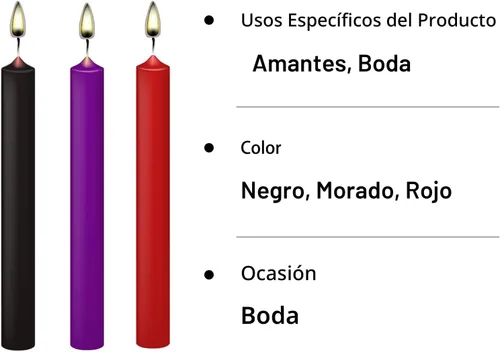 Vista 8 de Velas de baja temperatura, velas románticas de cera para juego de parejas con baja temperatura para amantes