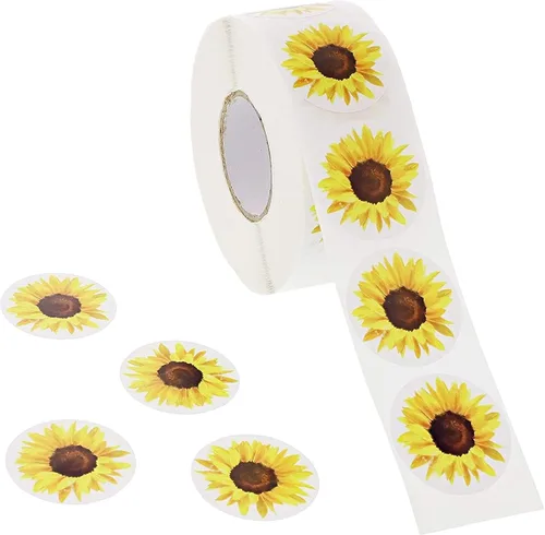 Vista 7 de BLUE PANDA Rollo de calcomanías de abejas, 1000 unidades, 1.5 pulgadas, redondo, multicolor, calcomanías autoadhesivas de abejorro para recompensas