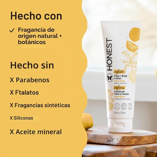 Vista 4 de Loción para el rostro y el cuerpo The Honest Co.