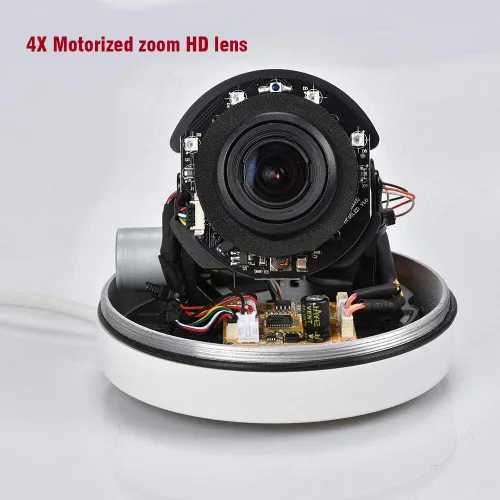 Vista 3 de EVERSECU Mini cámara PTZ RS485 HD analógica 1080P 4X Zoom (0.110-0.472 in) 65ft IR distancia al aire libre Cámara domo de alta velocidad IP66