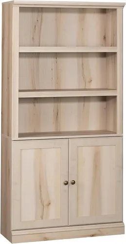 Vista 17 de Sauder Estantería de Almacenamiento Misceláneo con Puertas, Estantes Ajustables, Estantería de 5 Estantes - Acabado Castaño Tizado Chalked Chestnut