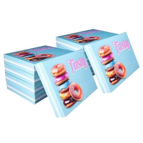 Vista 14 de Southern Champion Tray 12123 Caja de donas impresa para panadería, deliciosa impresa, productos horneados, fiestas, cumpleaños, celebraciones
